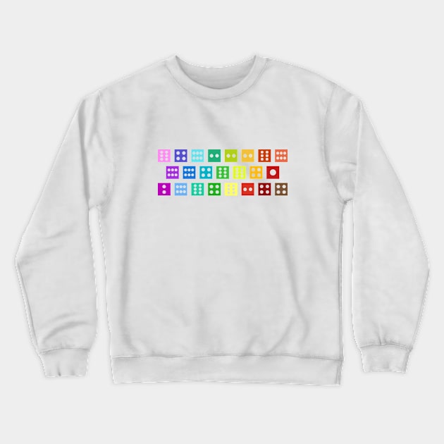 Dota Underlords Minimalistic Dice Cutout Crewneck Sweatshirt by felixbunny